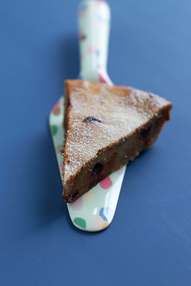 Saftiger Scone mit Bananen und Schokodrops