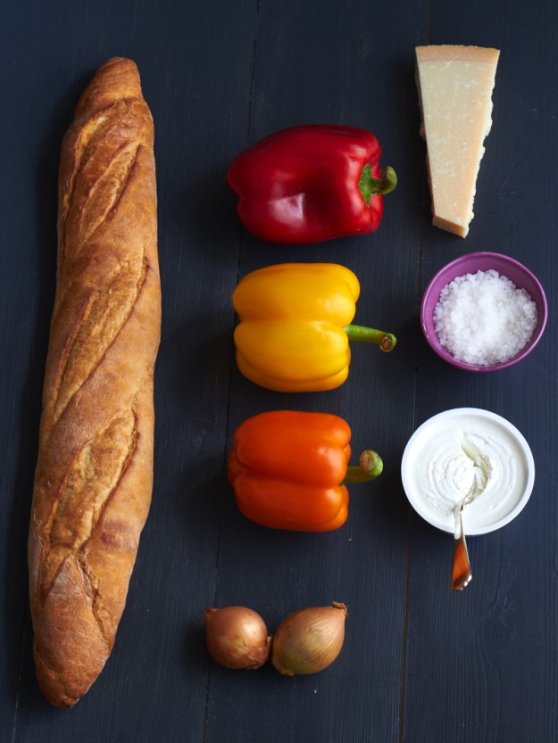 Paprika bruschetta