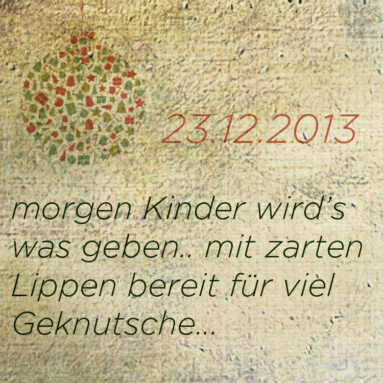 Lass es Dir gut gehen Adventskalender