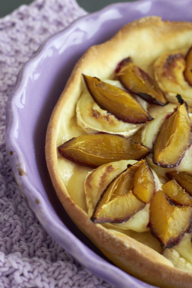 Pflaumen Ziegenkäse Pizza