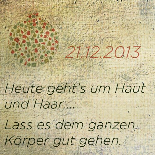 lass es Dir gut gehen mantra adventskalender tastesheriff