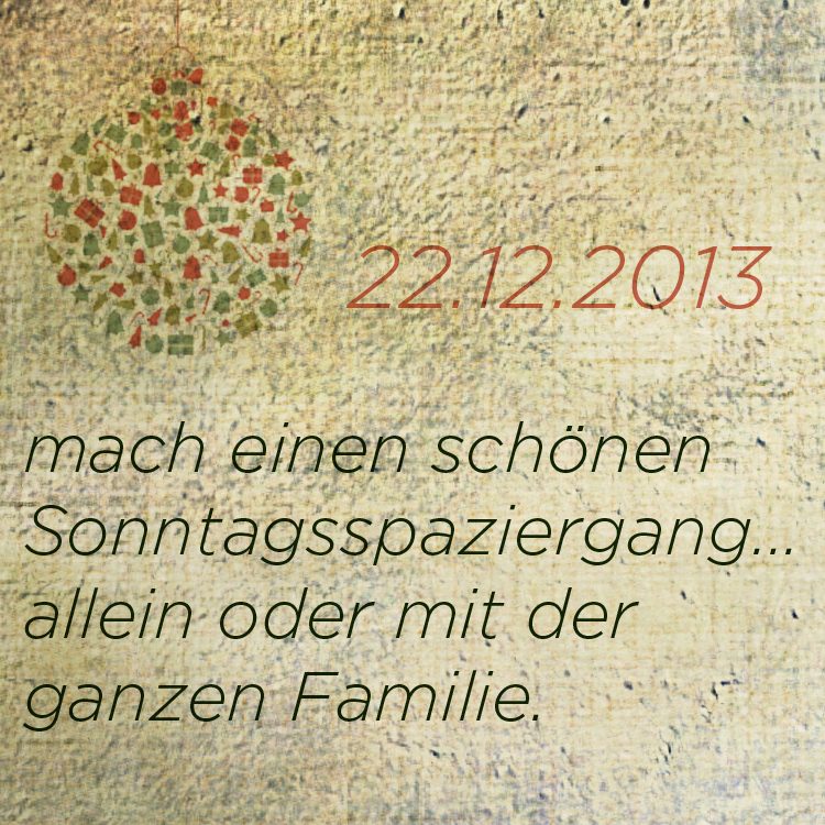 lass es Dir gut gehen mantra adventskalender tastesheriff