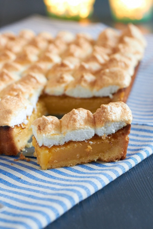 Ein Lieblingsrezept für eine super saftige Tarte mit Zitrusfrüchten und Baiserhaube.