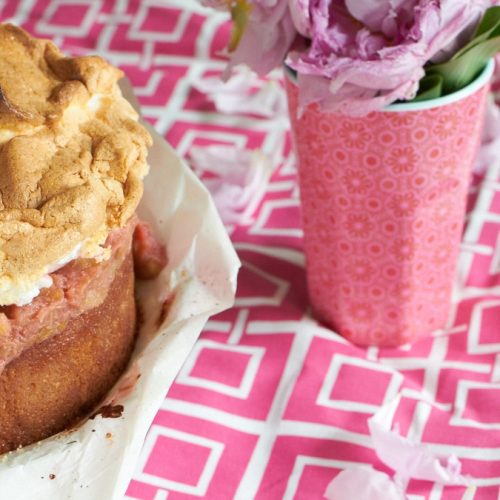 Rhabarber Baiser Kuchen tastesheriff