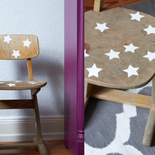 Kinderstuhl DIY Sterne https://www.tastesheriff.com/