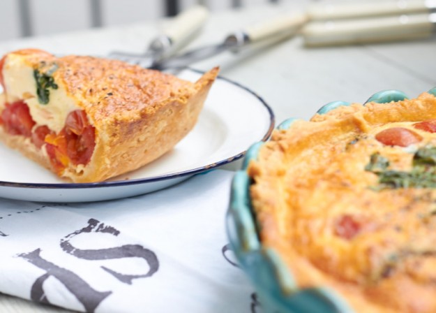 Kochecht Fabio Haebel Lachs-Spinat Quiche