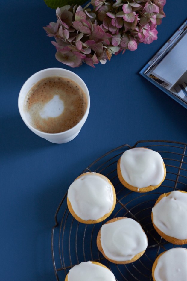 Leckere Kürbis Cookies mit Topping