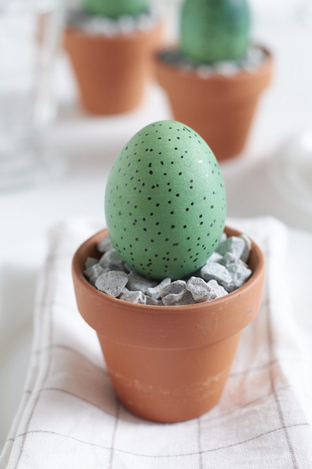 Mal etwas anderes f&uuml;r die Tisch Dekoration am Ostermorgen gef&auml;llig? Was haltet ihr von Kakteen zu Ostern? Schnelles DIY - eine Deko f&uuml;r die Ostertafel!