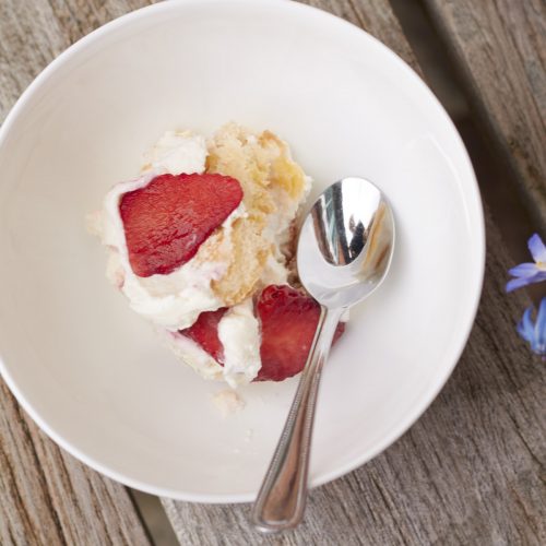 Ein Rezept für sommerliches Erdbeer Tiramisu. Ein Nachtisch der auch den Kindern schmeckt!