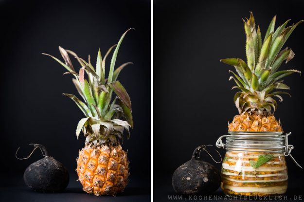 Rettichpuffer mit Ananas-Rettich-Pickles von Kochen macht gl&uuml;cklich! dem Blog des Monats bei Tastesheriff