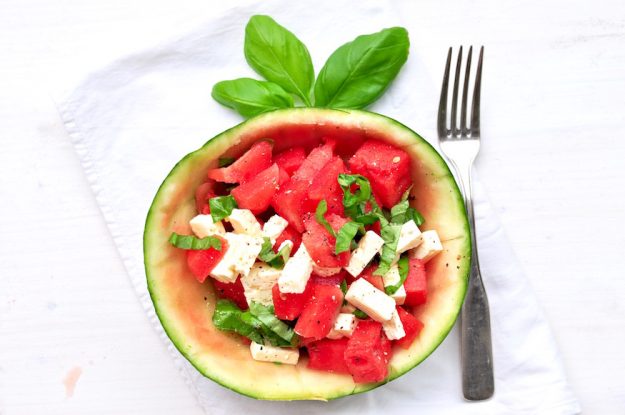 Der Blog des Monats Juni bei Tastesheriff ist das kreative Fr&auml;ulein Selbstgemacht. Melonen-Feta-Salat