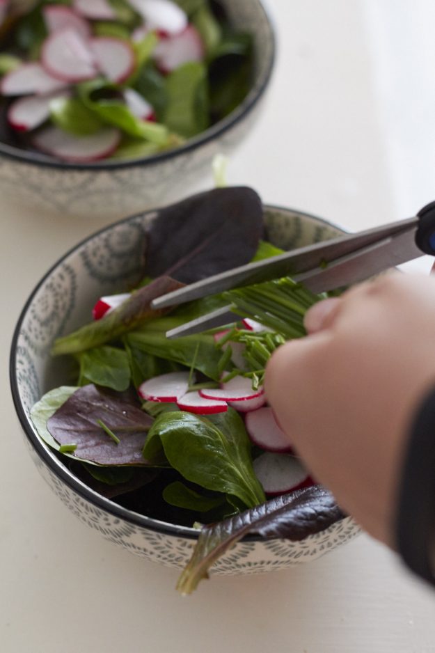 Kaltbach Kaesemenue - die Vorspeise - eine leckere Käsequiche mit Salat