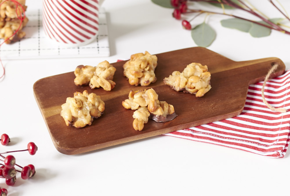 Erdnuss Florentiner mit Meersalz- ein leckeres Keksrezept f&uuml;r die Vorweihnachtszeit