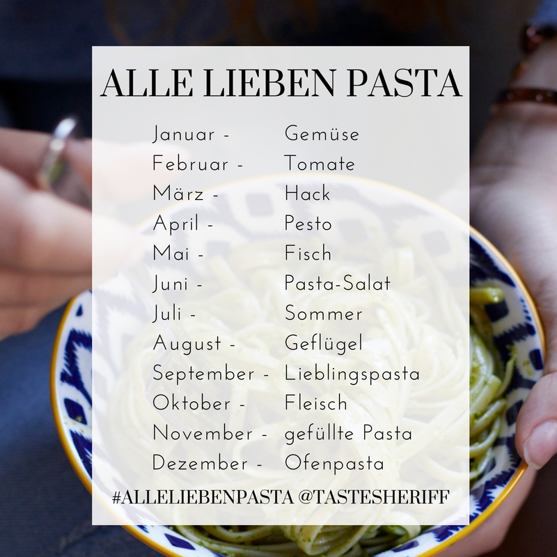 Alle leiben Pasta - die Mitmachaktion von Tastesheriff.com