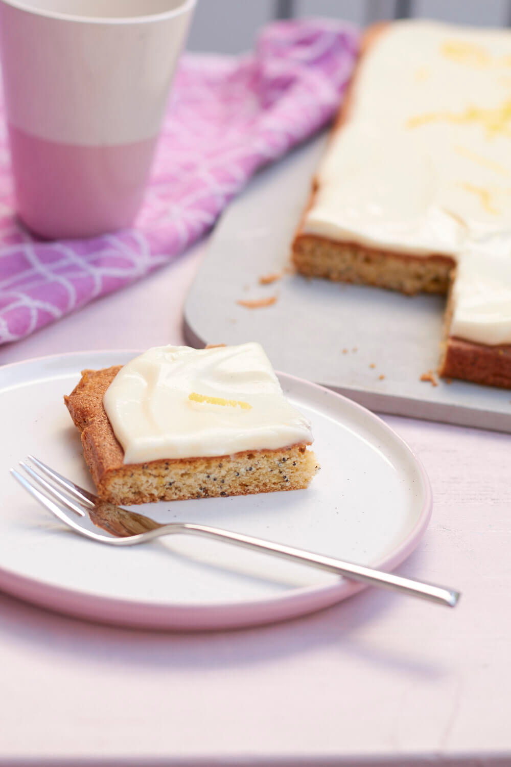 F&uuml;r den Sommer! Mohnkuchen mit Zitronen-frosting