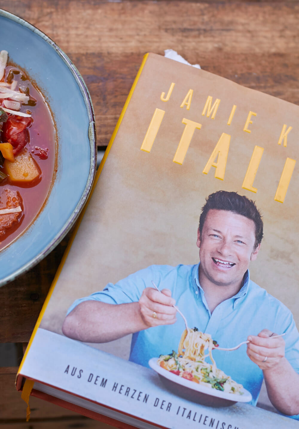 Nach meinem Liebling Jamie Oliver habe ich eine italienische Suppe nachgekocht