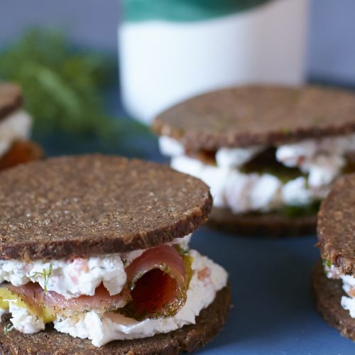 Super leckere Mini-Burger mit Garved Lachs von Friedrichs.