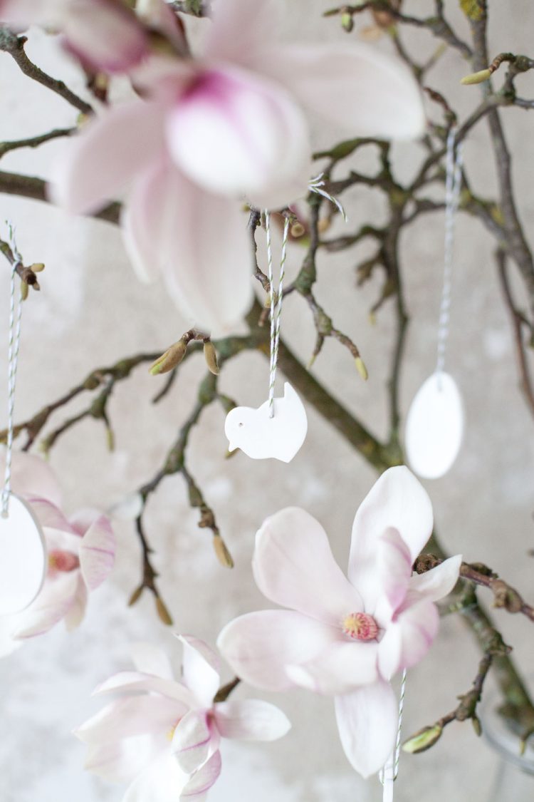 Schöne schlichte Osteranhänger aus Fimo