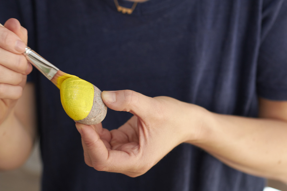 Steindomino - Spielzeug fuer den Sommer im Garten