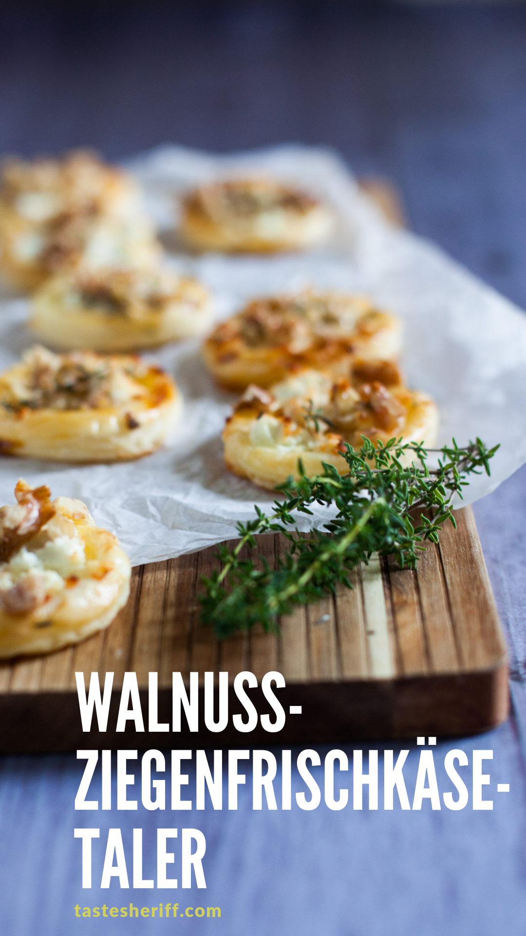 Leckere Walnuss-Ziegenfrischkäse-Taler | tastesheriff