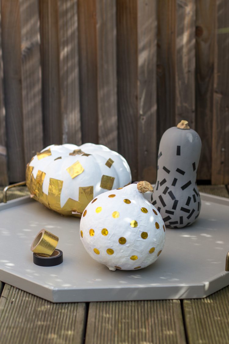 DIY für dekorative Kürbisse