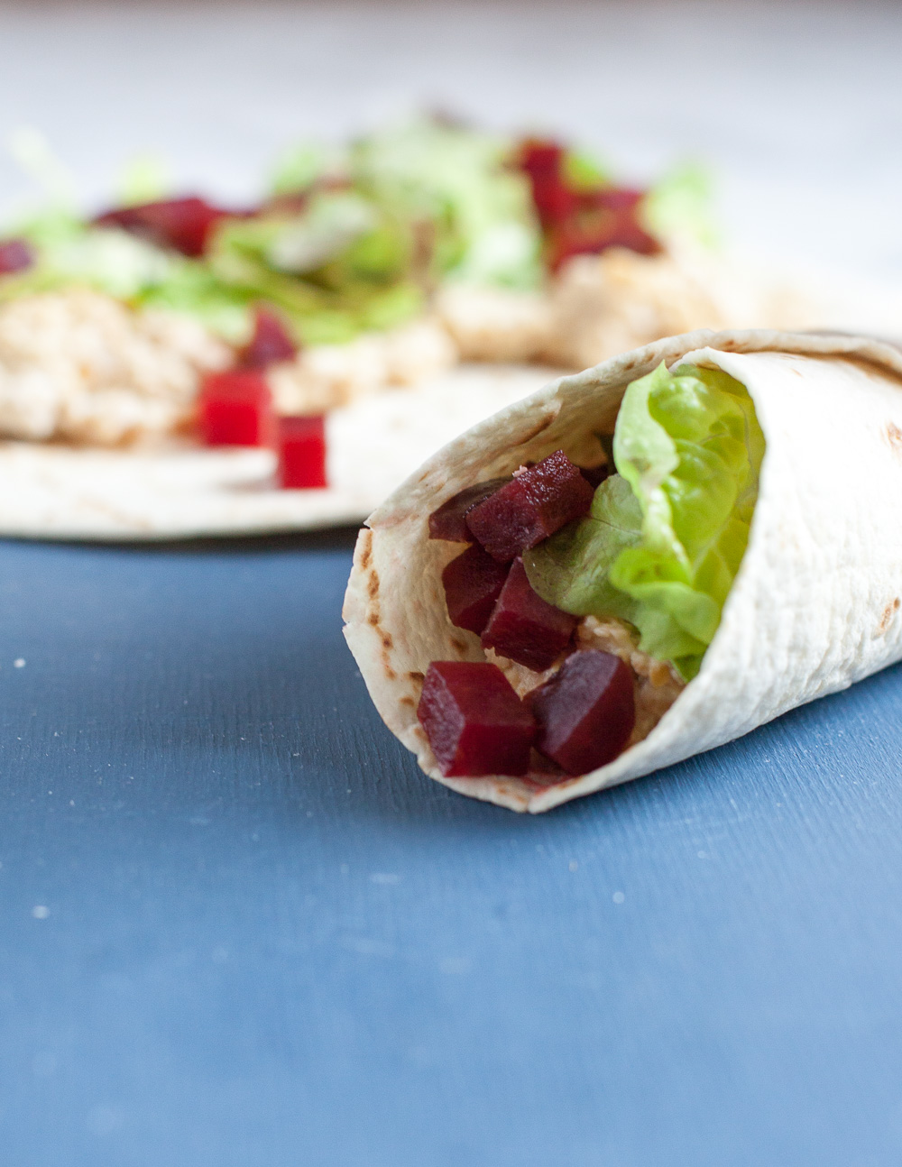 ein schnelles und leckeres Mittagessen- Kichererbsen-Wraps