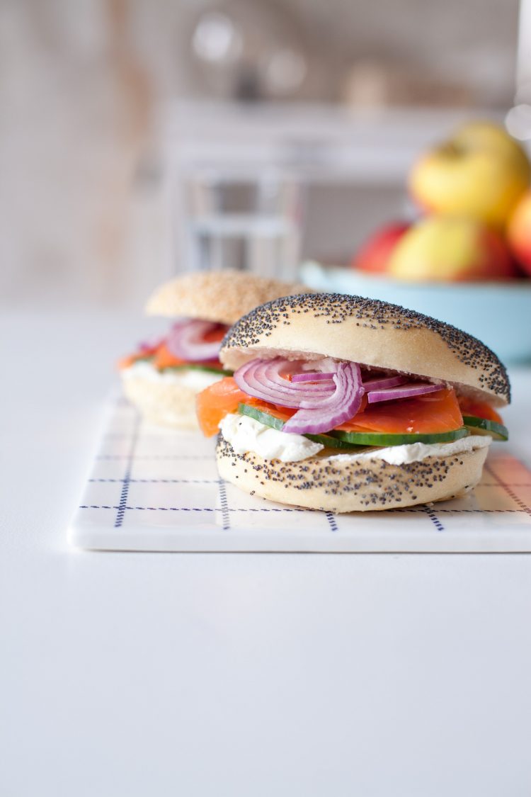 Lachs-Bagels