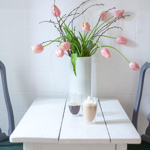 neuer Kaffee im neuen Büro