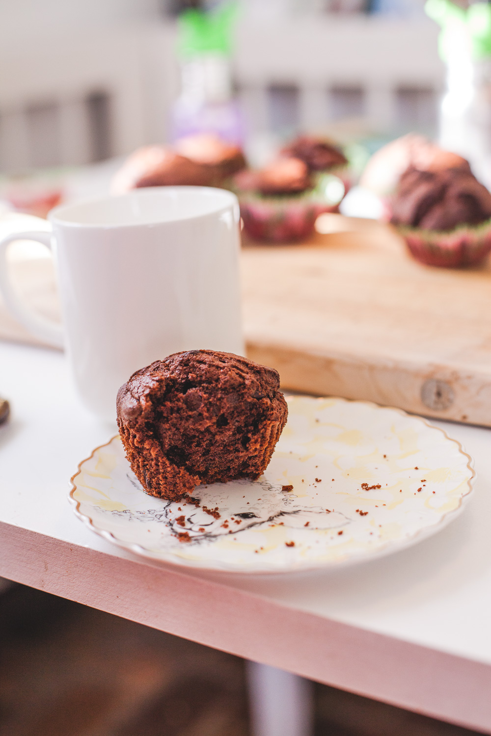 Ein Rezept für köstliche Schokomuffins - schnell gemacht, von den Kindern geliebt und mit Zutaten die eigentlich immer im Haus sind.