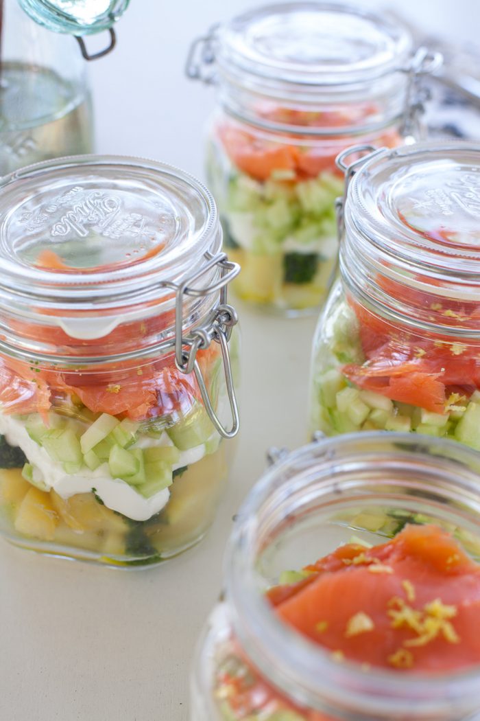 Kartoffel Schichtsalat mit Lachs im Glas | tastesheriff