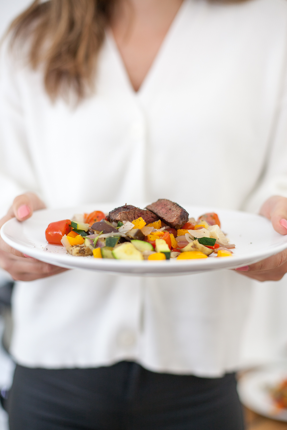 Sous Vide kann ich jetzt auch - Rinderfilet mit mediterranem Gem&uuml;se aus dem BOSCH Cookit