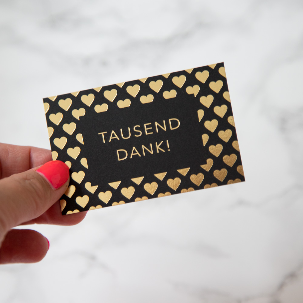 „Tausend Dank!“ Karten im Tastesheriff Shop tastesheriff