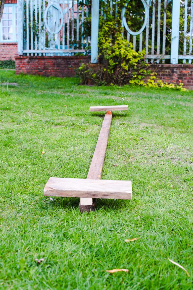 Der Balancierbalken für den Garten tastesheriff