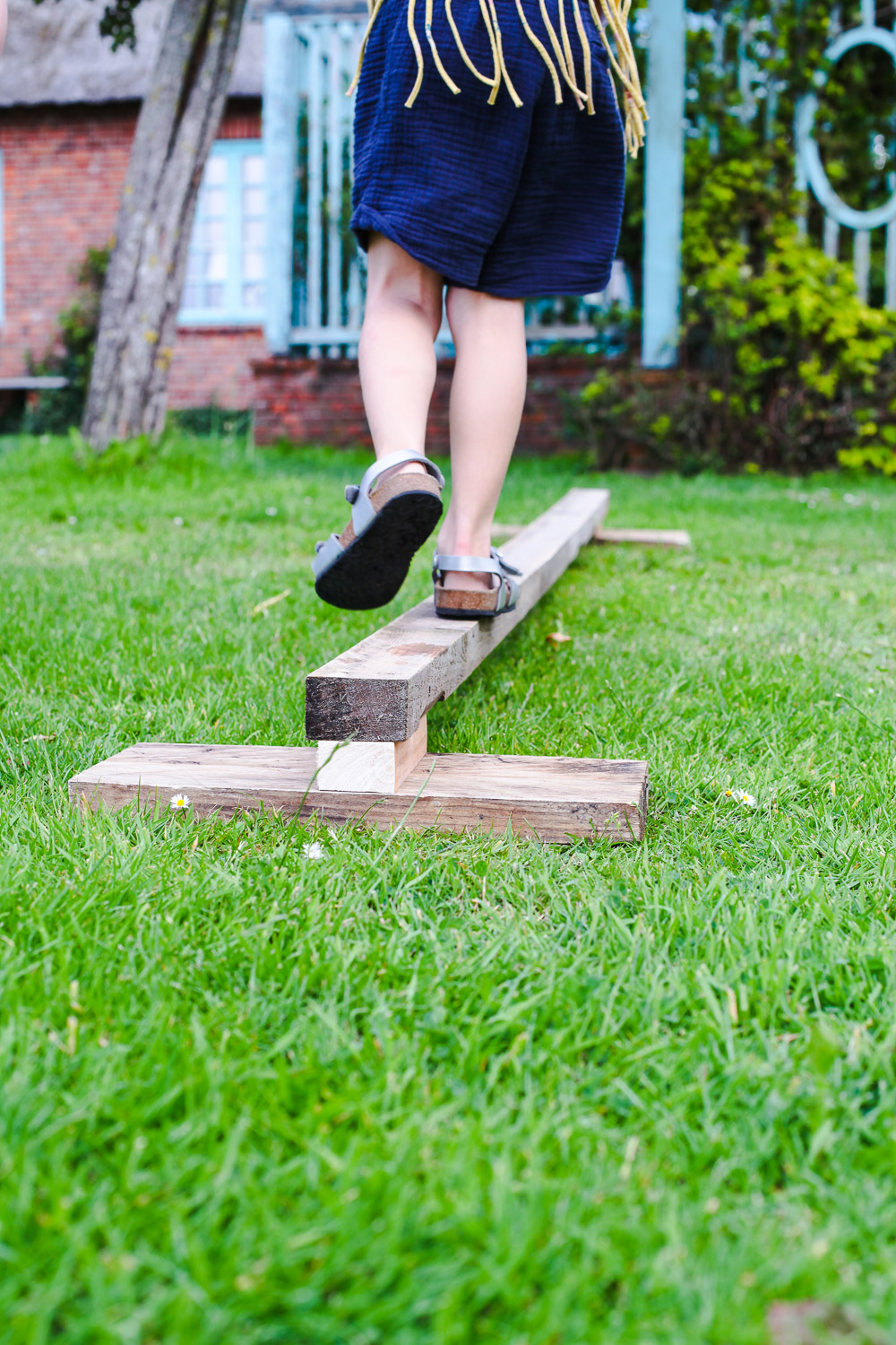 Der Balancierbalken für den Garten tastesheriff