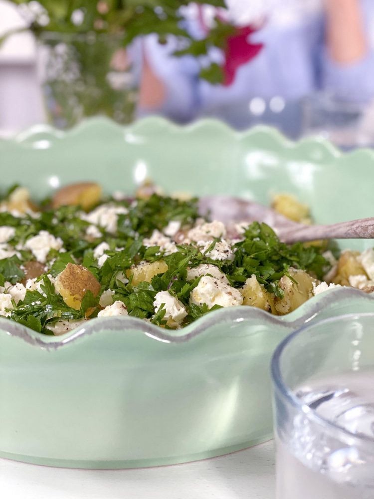 Köstliches Rezept für einen frischen Kartoffel Feta Salat