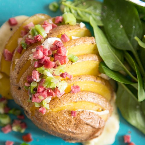 Fächerkartoffeln mit Camembert Füllung