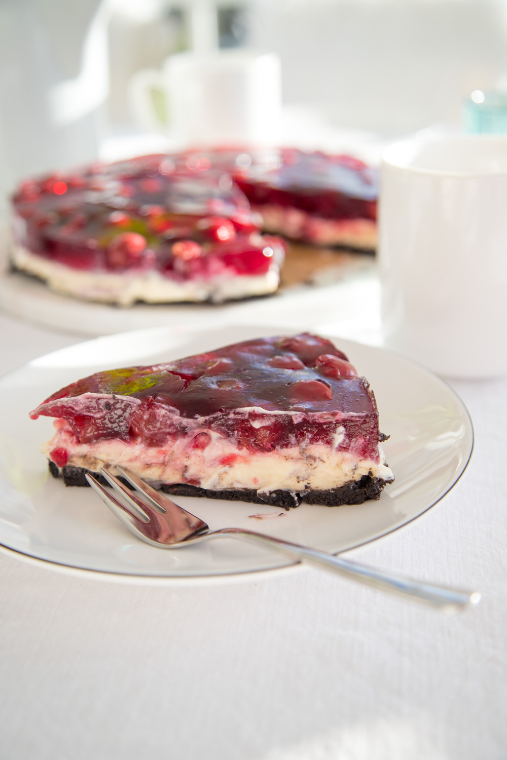 Kirsch-Schmand-Kuchen mit Oreo Boden-1434 | tastesheriff