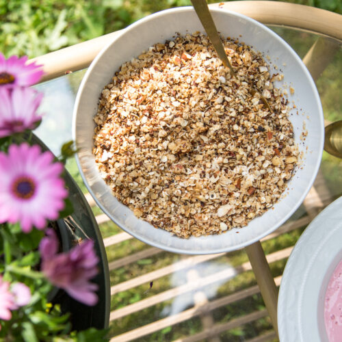 super schnelles und leckeres Pfannen-Granola zum Frühstück