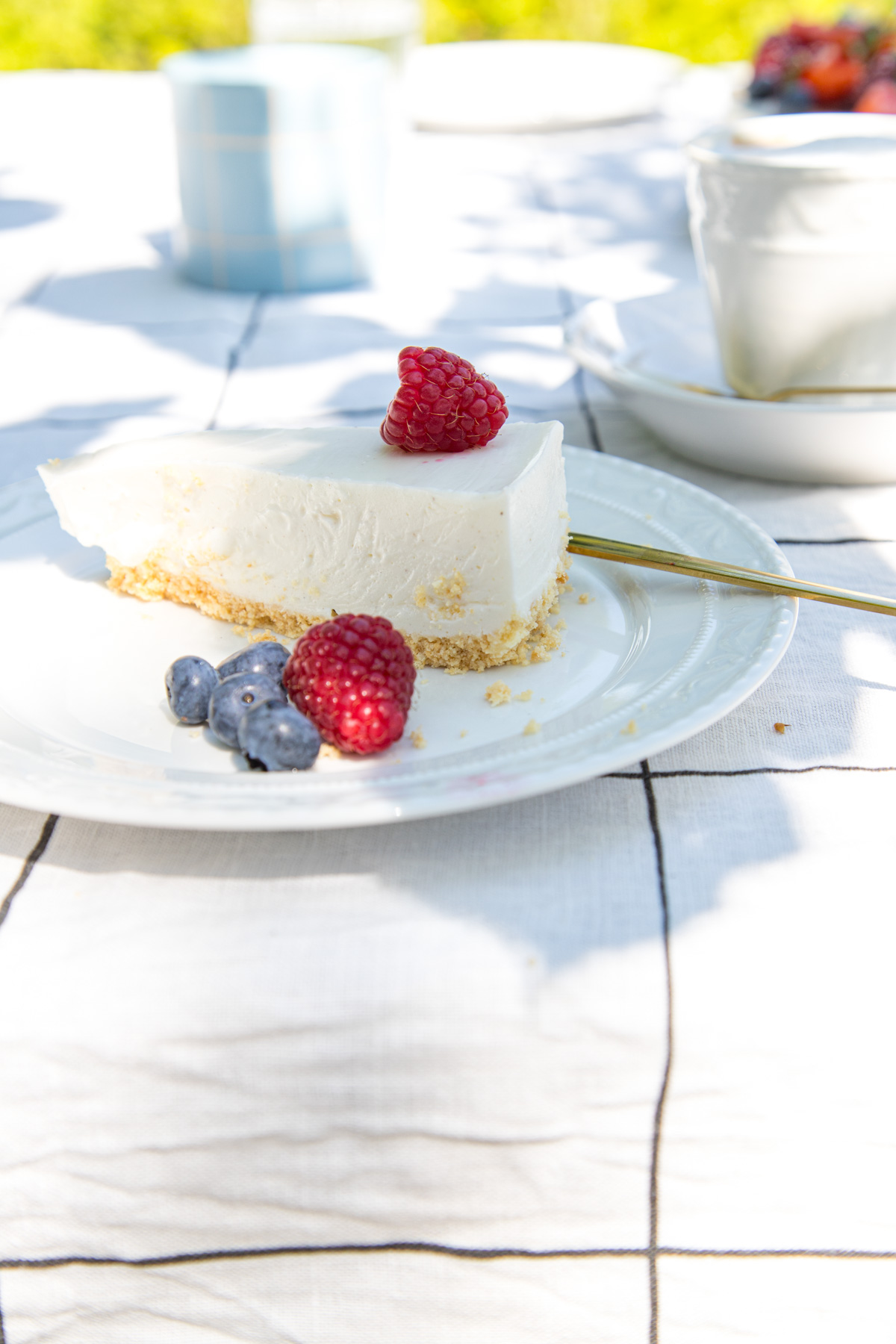 Sommerliche Joghurttorte ohne zu backen? Die ist im nu zubereitet und unglaublich k&ouml;stlich! Eine perfekte Alternative f&uuml;r den Sommer, wenns was leichtes braucht