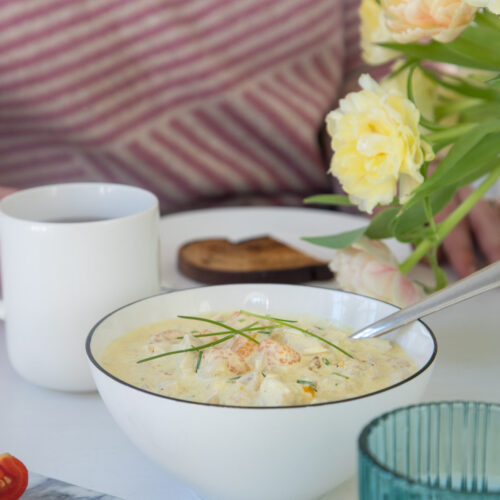 Omelett gefüllt mit Ricotta und Spinat | tastesheriff
