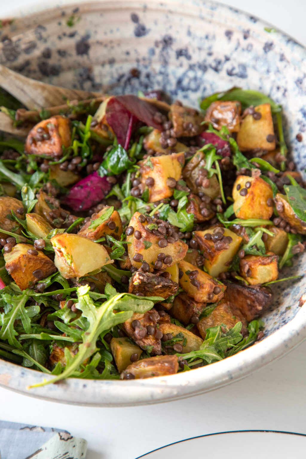 Unser neuer liebster Kartoffelsalat mit Linsen