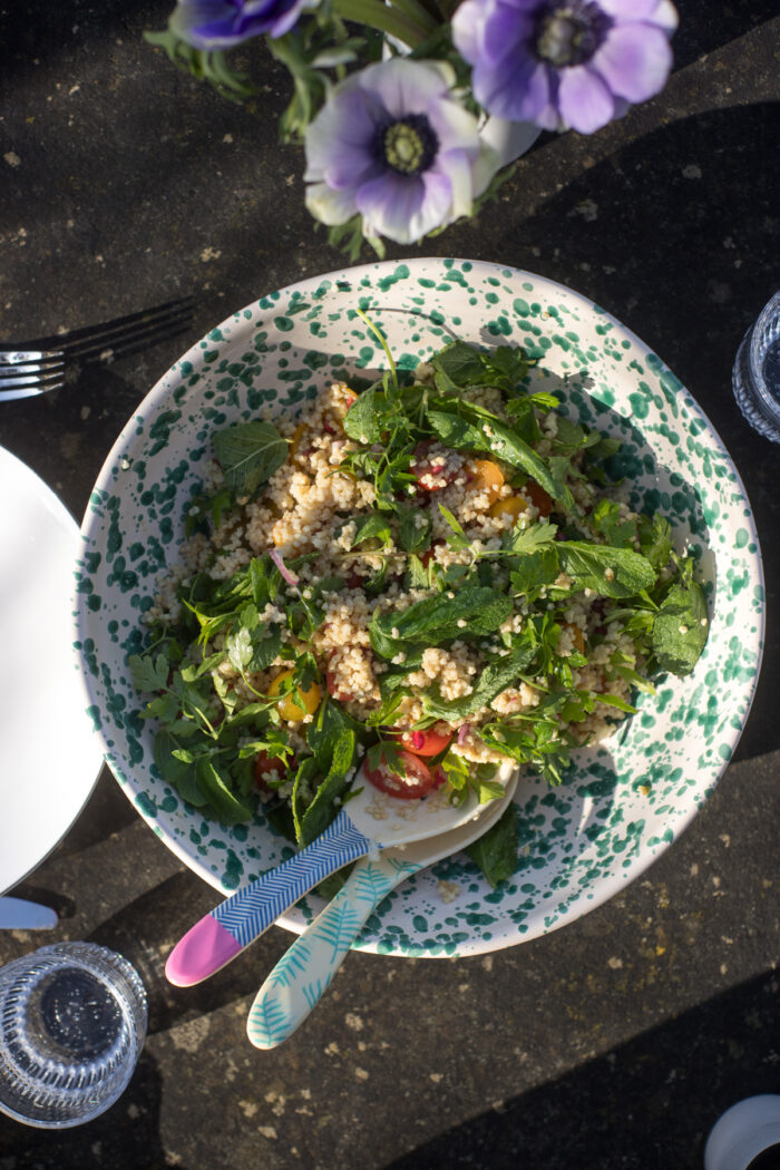 Hirsesalat mit Tomaten & frischen Kräutern